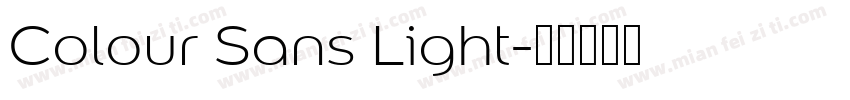 Colour Sans Light字体转换